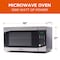 Commercial Chef Countertop Microwave Oven 900 Watt, 0.9 Cubic Feet, Stainless Steel Front, Black Cabinet CHM009 - alternate 2